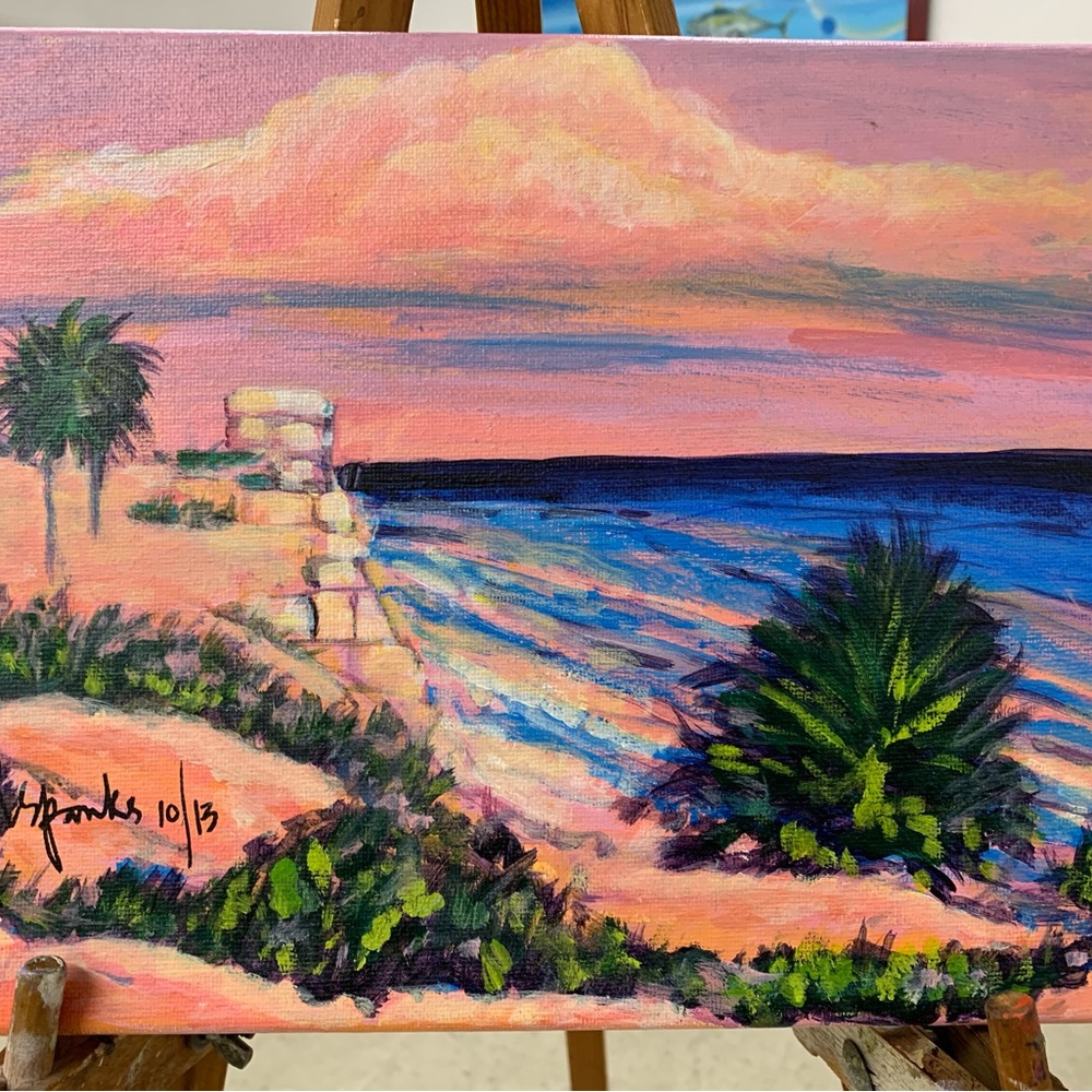 Original Acrylic painting on 8x10 boxed canvas